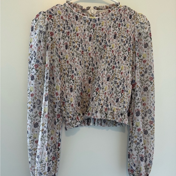 Wilfred floral ribbed blouse - Picture 1 of 3